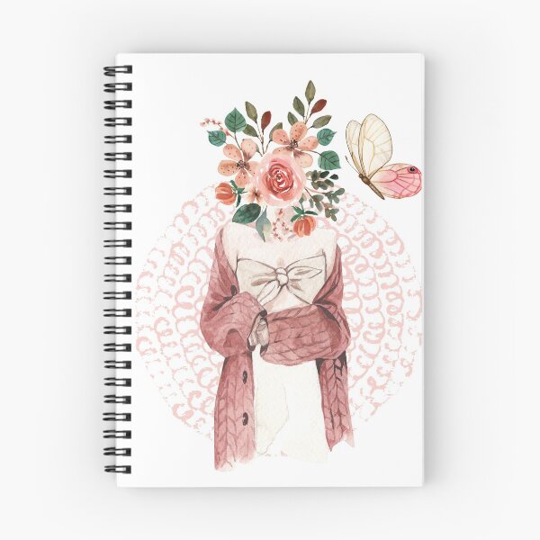 Item preview, Shy with Butterfly | Rose | Pink | Mixed Media | designed and sold by JollyDollAle.