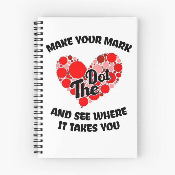 Item preview, Make your mark and see where it takes you , the dot, Polka Red Heart Dot Heart - The International Dot Day designed and sold by Usoubmaster.