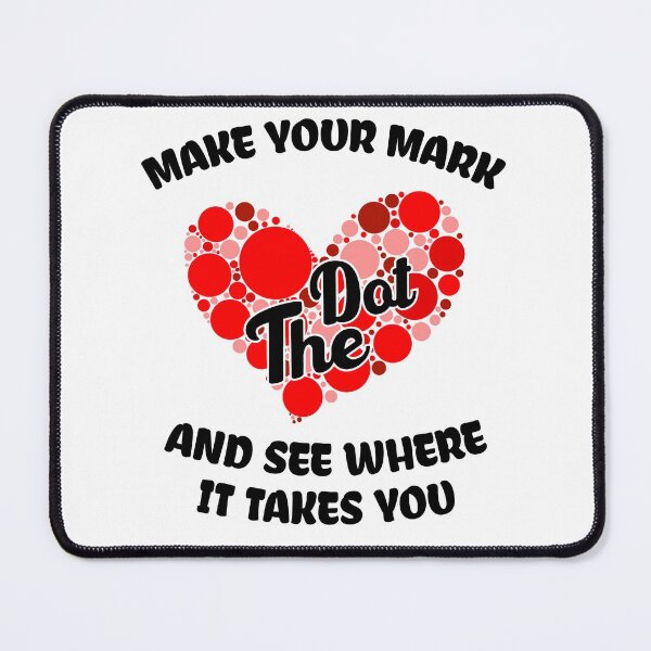Item preview, Make your mark and see where it takes you , the dot, Polka Red Heart Dot Heart - The International Dot Day designed and sold by Usoubmaster.