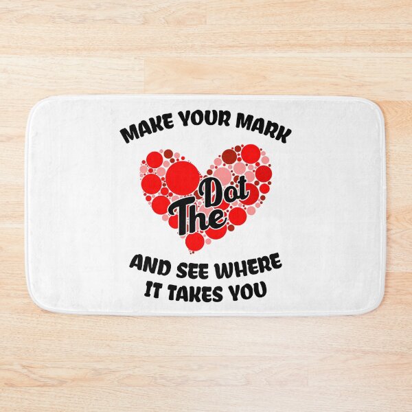 Item preview, Make your mark and see where it takes you , the dot, Polka Red Heart Dot Heart - The International Dot Day designed and sold by Usoubmaster.