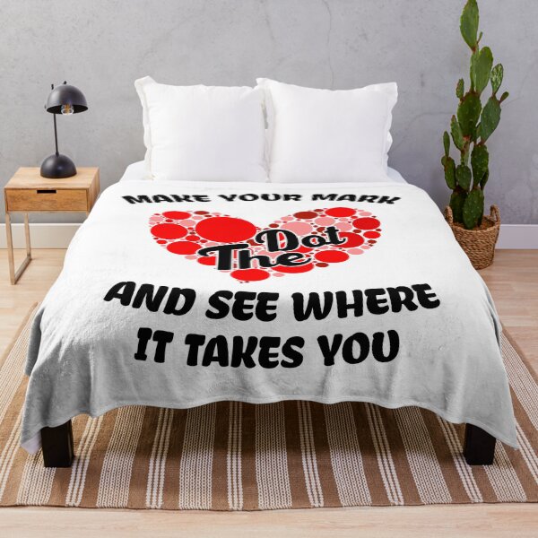 Item preview, Make your mark and see where it takes you , the dot, Polka Red Heart Dot Heart - The International Dot Day designed and sold by Usoubmaster.
