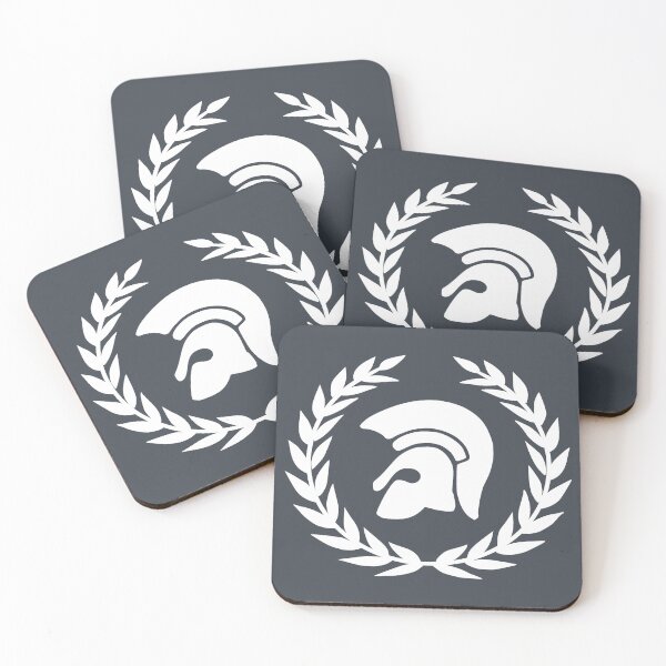 Item preview, Warrior Helmet and Laurel Wreath - White designed and sold by Coczzi.