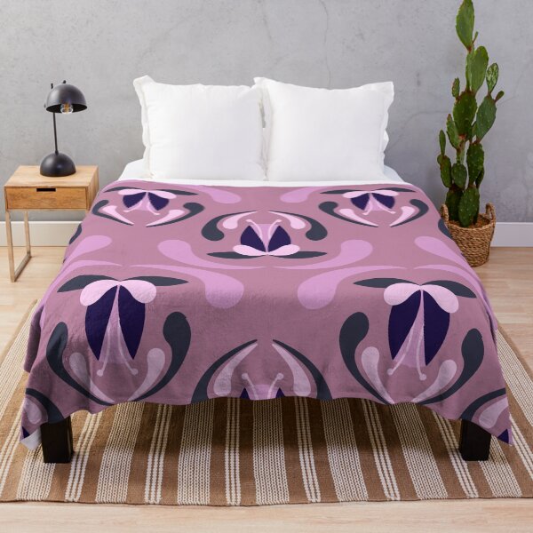 Item preview, Tulips and leaves - pink and purple  designed and sold by Nadia Arsky.