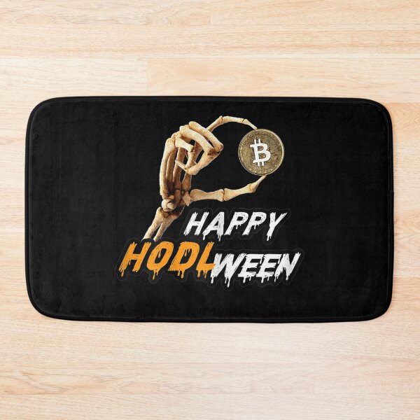 Item preview, Funny Crypto Halloween Bitcoin HODL ween Skeleton Hand BTC  designed and sold by EuphemiaShop.