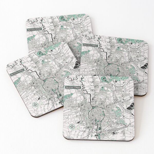 Item preview, 1954 Vintage Map of Braunschweig, Germany designed and sold by Gin  Neko.