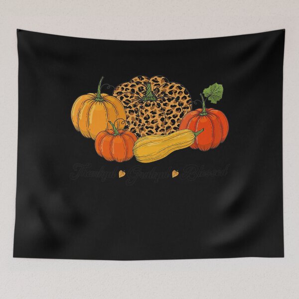 Item preview, Thanksful Grateful Blessed Leopard Pumpkin Thanksgiving Premium  designed and sold by AlvaShop.