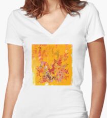 The Summer of the Red Sky Women's Fitted V-Neck T-Shirt