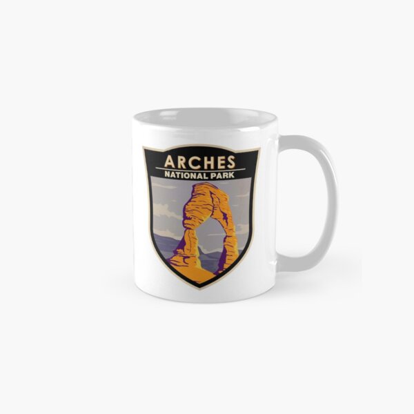Arches National Park Delicate Arch Badge Classic Mug