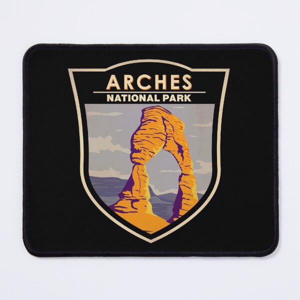 Item preview, Arches National Park Delicate Arch Badge designed and sold by KrisSidDesigns.