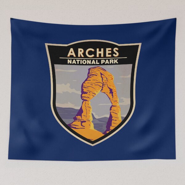 Item preview, Arches National Park Delicate Arch Badge designed and sold by KrisSidDesigns.