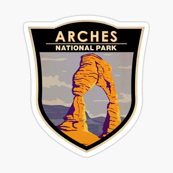 Item preview, Arches National Park Delicate Arch Badge designed and sold by KrisSidDesigns.