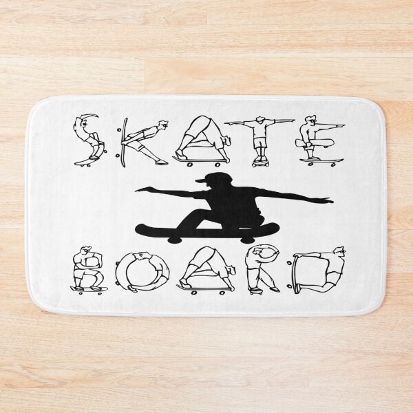 Item preview, Hit the Deck with this Gnarley and Sketchy Skateboard Silhouette and Unique Text designed and sold by davidmurtagh.