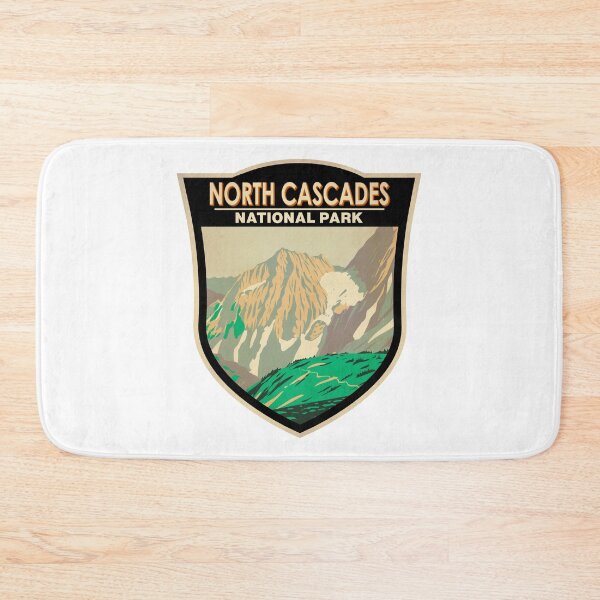 Artikelvorschau, North-Cascades-Nationalpark, Cascade-Pass-Washington-Abzeichen entworfen und verkauft von KrisSidDesigns.