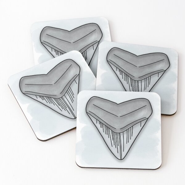 Item preview, Shark Tooth Simple Line Drawing designed and sold by makesbymiss.