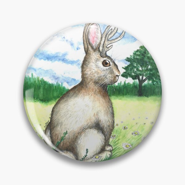 Item preview, Jackelope Cryptid in a Field designed and sold by Kelley-Art.