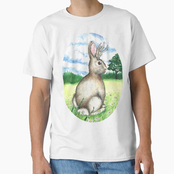 Item preview, Jackelope Cryptid in a Field designed and sold by Kelley-Art.