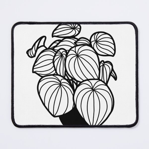 Item preview, Watermelon Peperomia Houseplant Line Drawing designed and sold by makesbymiss.