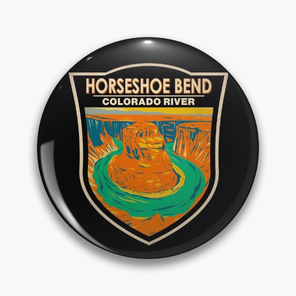 Item preview, Horseshoe Bend Colorado River Badge designed and sold by KrisSidDesigns.