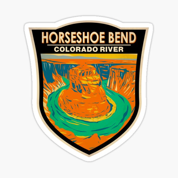 Item preview, Horseshoe Bend Colorado River Badge designed and sold by KrisSidDesigns.