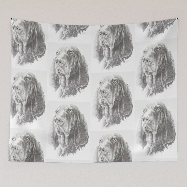 Item preview, Black & Tan Coonhound Portrait in Graphite designed and sold by BarbBarcikKeith.