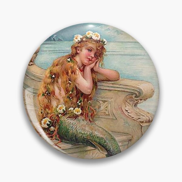 Item preview, Little Victorian Vintage Mermaid designed and sold by ComicKitsch.
