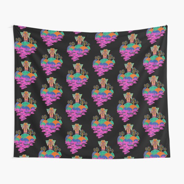 Tropical Indian Elephant Forest to the Sea Tapestry