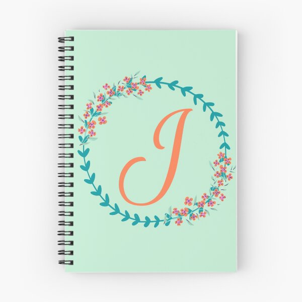 Item preview, Initial J. Letter J. Monogram J. Floral. J name.  designed and sold by ABInspired.