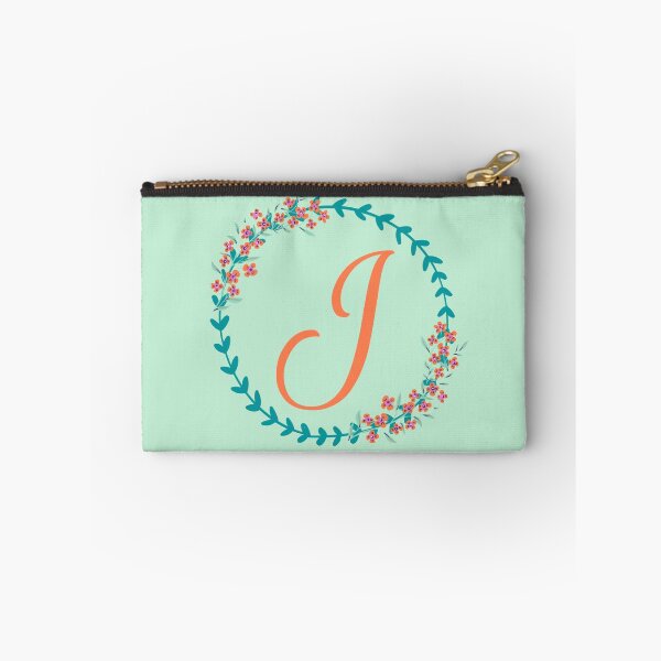 Artikelvorschau, Anfangsbuchstabe J. Monogramm J. Blumenmuster. Name J. entworfen und verkauft von ABInspired.