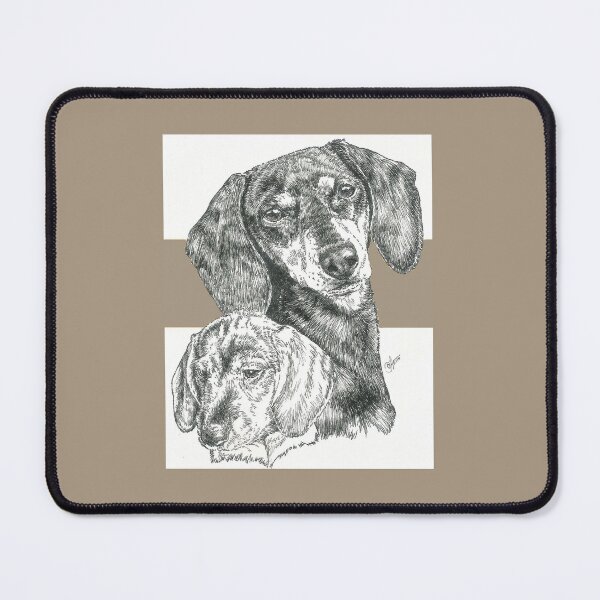 Item preview, Dachshund (smooth coat) Father & Son designed and sold by BarbBarcikKeith.
