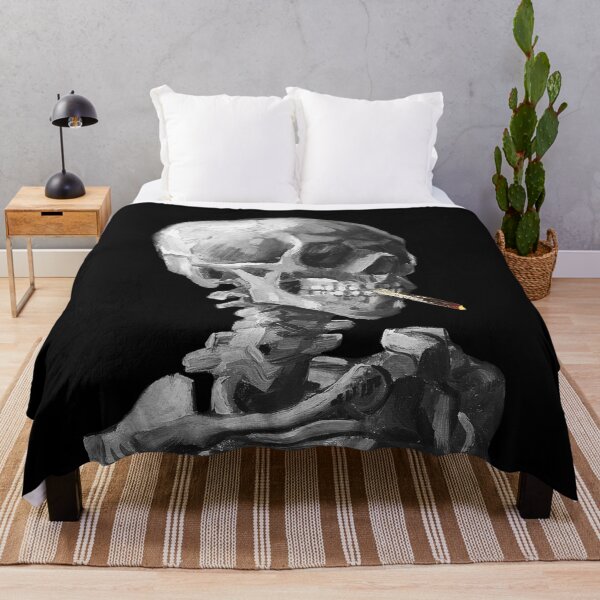 Item preview, Vincent Van Gogh - Skull of a Skeleton with Burning Cigarette designed and sold by ind3finite.
