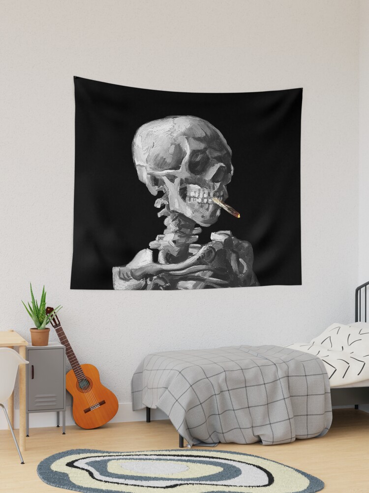 Skull With Cigarette 1885 By Vincent Van Gogh Print On Canvas lupon.gov.ph