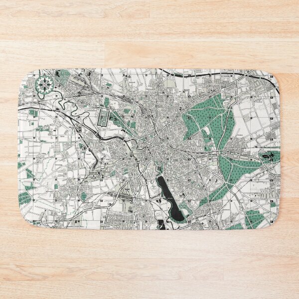 Item preview, 1955 Vintage Map of Hannover, Germany designed and sold by Gin  Neko.