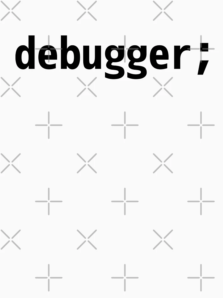 Thumbnail 4 of 4, Tank Top, debugger; - JavaScript/Web Developer Black Text Design designed and sold by geeksta.