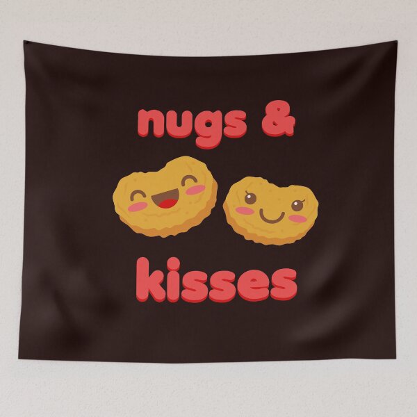 Item preview, Nugs And Kisses Funny Chicken Nuggets Kawaii Nuggies Foodie designed and sold by gkao.