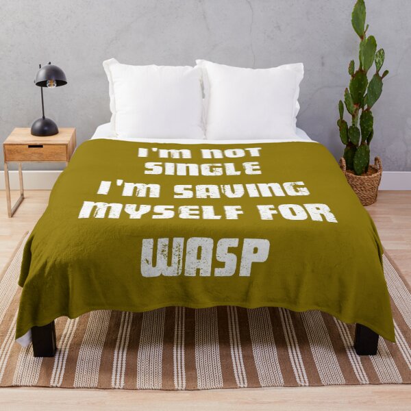 Item preview, I'm Not Single I'm saving myself for Wasp white designed and sold by Art-by-Geoff.