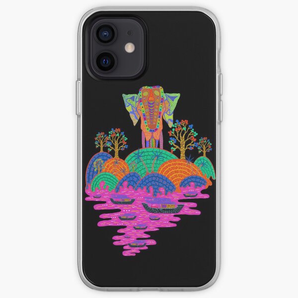 Tropical Indian Elephant Forest to the Sea iPhone Soft Case