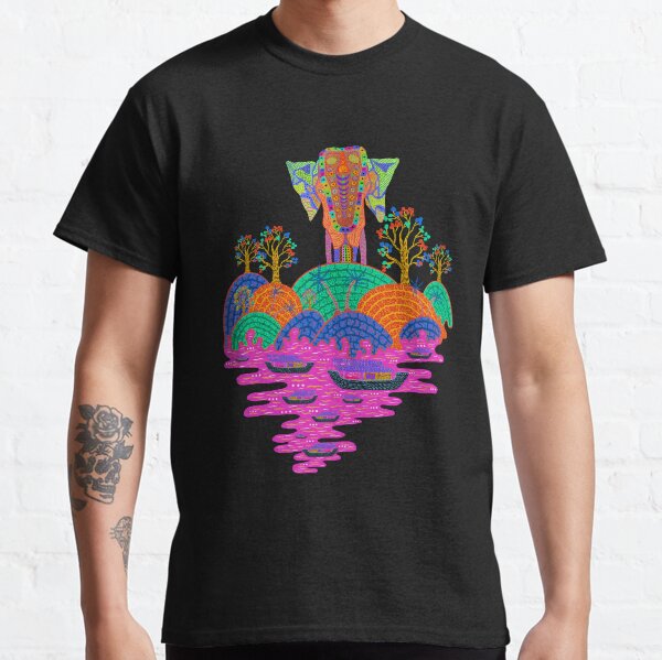 Tropical Indian Elephant Forest to the Sea Classic T-Shirt