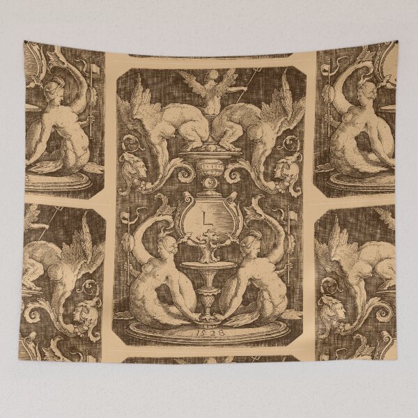 Aperçu de l'œuvre Panneau d'ornement avec deux sirènes 1528 créée et vendue par Emma Kunz.
