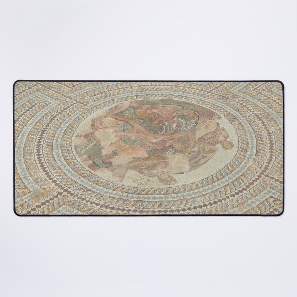 Beautiful Roman mosaic baths floor. Anyone for a dip and massage? Desk Mat