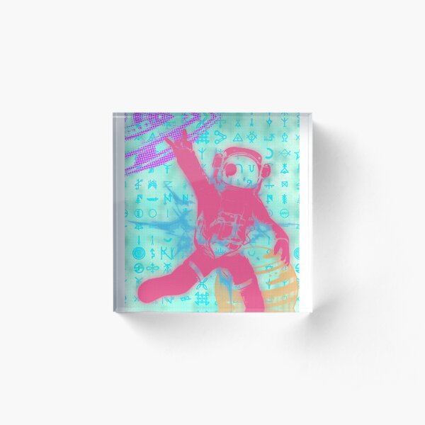 Space Trouble Acrylic Block