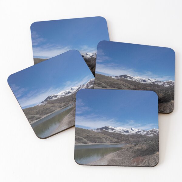 Item preview, Snowy mountains and a reservoir. designed and sold by LayoverJourney.