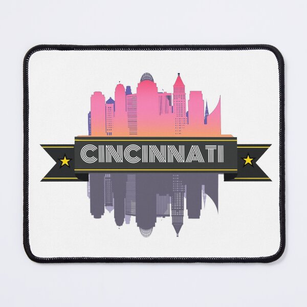 Item preview, Cincinnati state skyline Queen City gift designed and sold by AXIOM13.