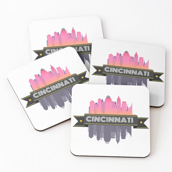 Item preview, Cincinnati state skyline Queen City gift designed and sold by AXIOM13.