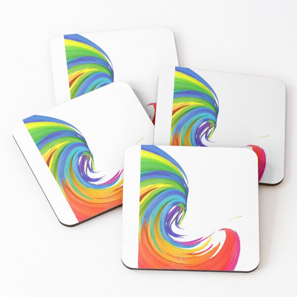 Item preview, Multicolored abstract twisted brush stroke. Bright curl, artistic spiral. designed and sold by tatkhagata.