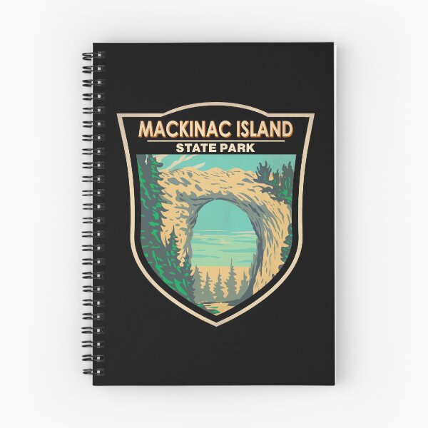 Item preview, Mackinac Island State Park Michigan Arch Rock Badge designed and sold by KrisSidDesigns.