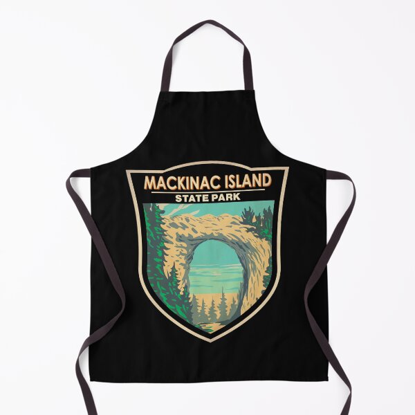 Item preview, Mackinac Island State Park Michigan Arch Rock Badge designed and sold by KrisSidDesigns.
