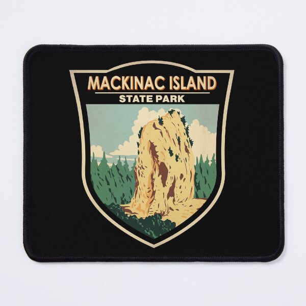 Item preview, Mackinac Island State Park Michigan Sugar Loaf Badge designed and sold by KrisSidDesigns.