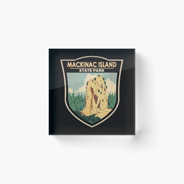 Item preview, Mackinac Island State Park Michigan Sugar Loaf Badge designed and sold by KrisSidDesigns.