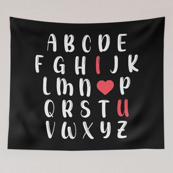 Item preview, i love you alphabet designed and sold by Designermehdi.