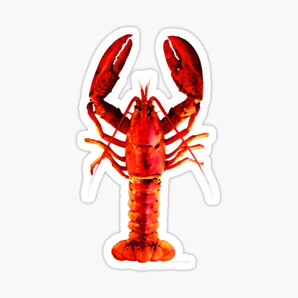 Lobster 1 Color Window Wall Vinyl Decal Sticker Printed Mascot Graphic 